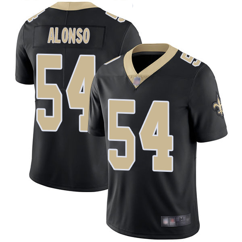 Men New Orleans Saints Limited Black Kiko Alonso Home Jersey NFL Football 54 Vapor Untouchable Jersey